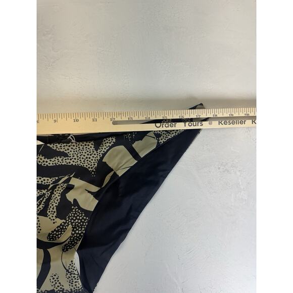 Prana Swimsuit Bottom XL Seaside Green Camo Elina Revsible to Black Fair Trade - Picture 3 of 8